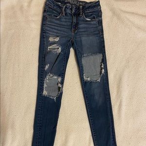 American eagle ripped jeans